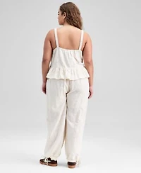 Now This Trendy Plus Size Jacquard Top Drawstring Pants Macys Exclusive