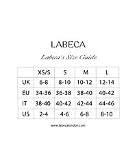 Labeca London Women's Mykonos Navy Linen Strapless Mini Dress