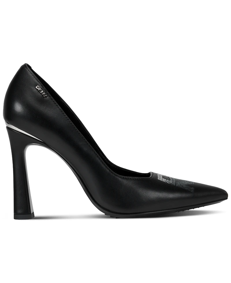 Dkny Women's Cinthia Sequin Logo Heel Pumps