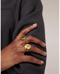 Ottoman Hands Moon Face Ring