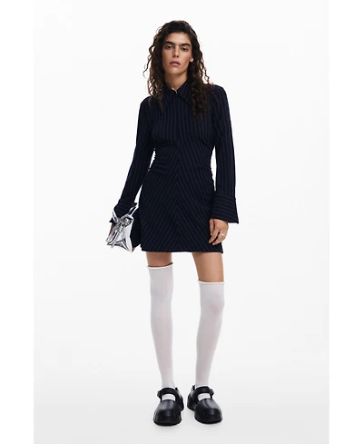 Desigual Women's Striped slim dress