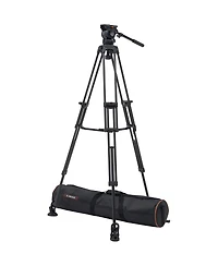 Ikan E-Image EG05C2 3-Section Carbon Fiber Tripod with GH05 Fluid Video Head and Mid-Level Spreader