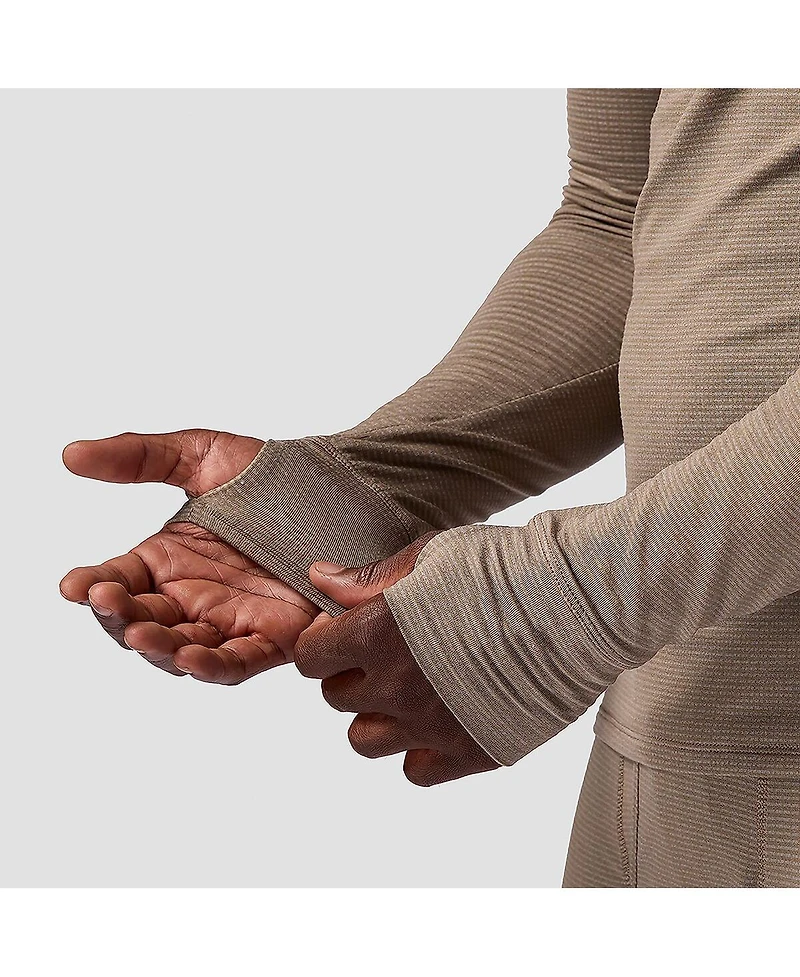 Backcountry Men's Pines Microgrid Ultra-Lt Baselayer 1/4-Zip Top Lightweight Long Underwear Tops