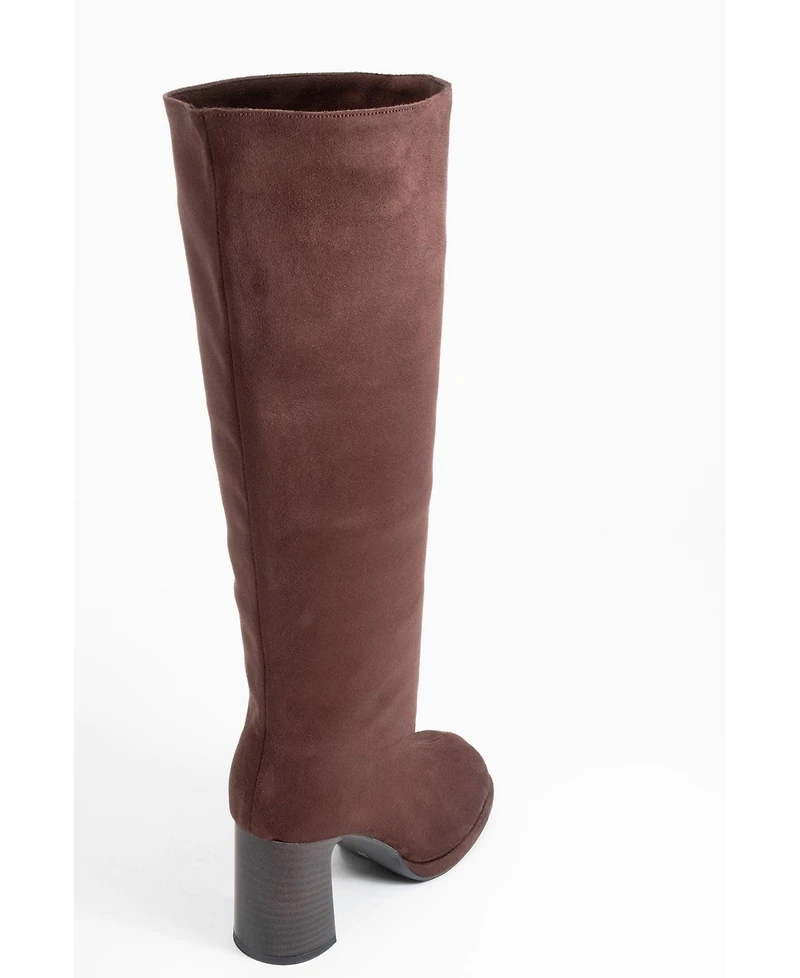 Prologue Shoes Josette Block Heel Knee High Boot (Women)