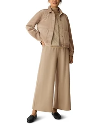 Eileen Fisher Women's Classic Collar Long Sleeve Jacket