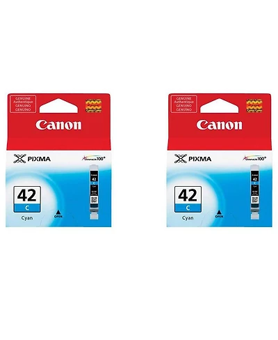 Canon Cli-42 Cyan Ink Cartridge for Pixma Pro-100 Inkjet Photo Printer, 2-Pack