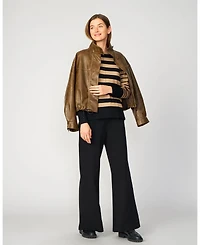 Cable & Gauge Women's Easy Stripe Tunic Sweater