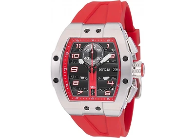 Invicta Men's 47367 Invicta Racing Quartz Multifunction Black, Red Dial Watch