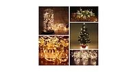 Twinkle Star Copper Wire String Lights Battery Operated Fairy Lights