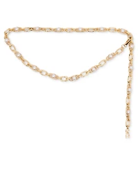 Steve Madden Women's Imitation Pearl Linked Chain Belt