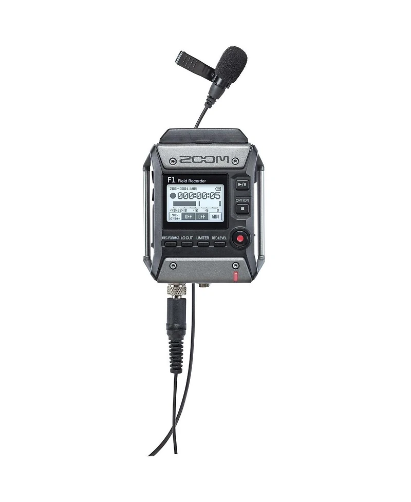 Zoom F1 Field Recorder with Lavalier Microphone