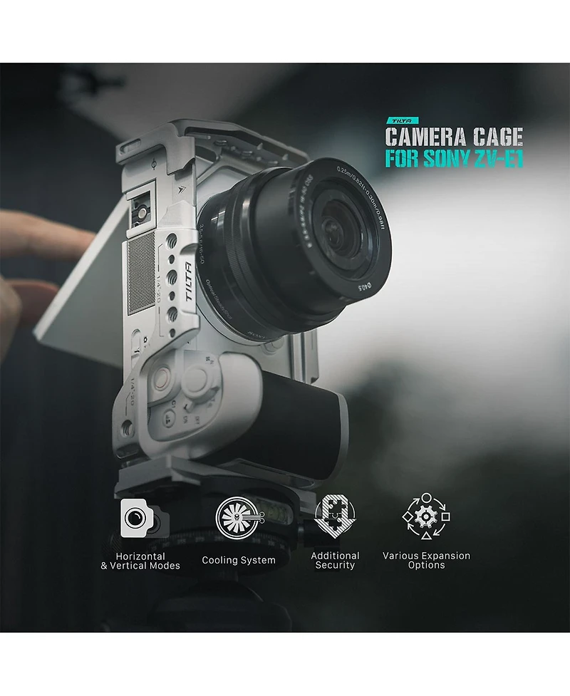 Tilta Half Camera Cage Lightweight Kit for Sony Zv-E1, Silver