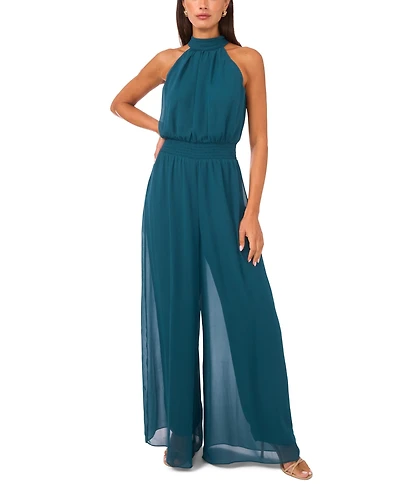 Vince Camuto Women's Halter Tie-Back Wide-Leg Jumpsuit