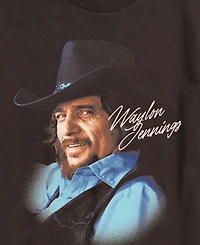 Airwaves Men's Waylon Jennings Core Short Sleeve T-Shirt