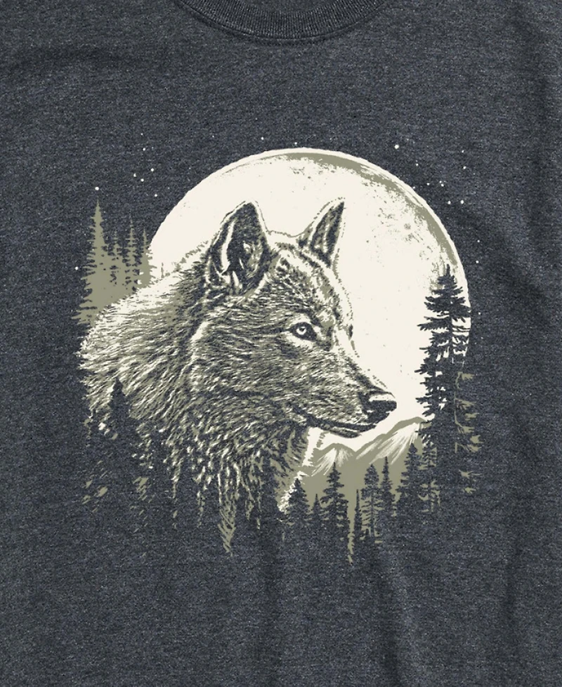 Airwaves Men's Stunning Wolf Design Short Sleeve T-Shirt