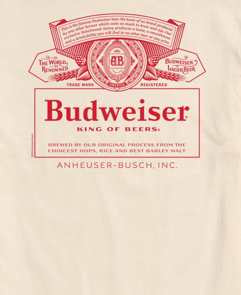 Airwaves Men's Budweiser Core Short Sleeve T-Shirt