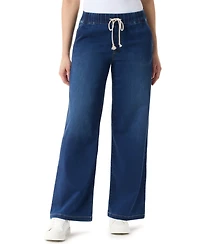 Gloria Vanderbilt Petite Knit Wide Leg Jeans