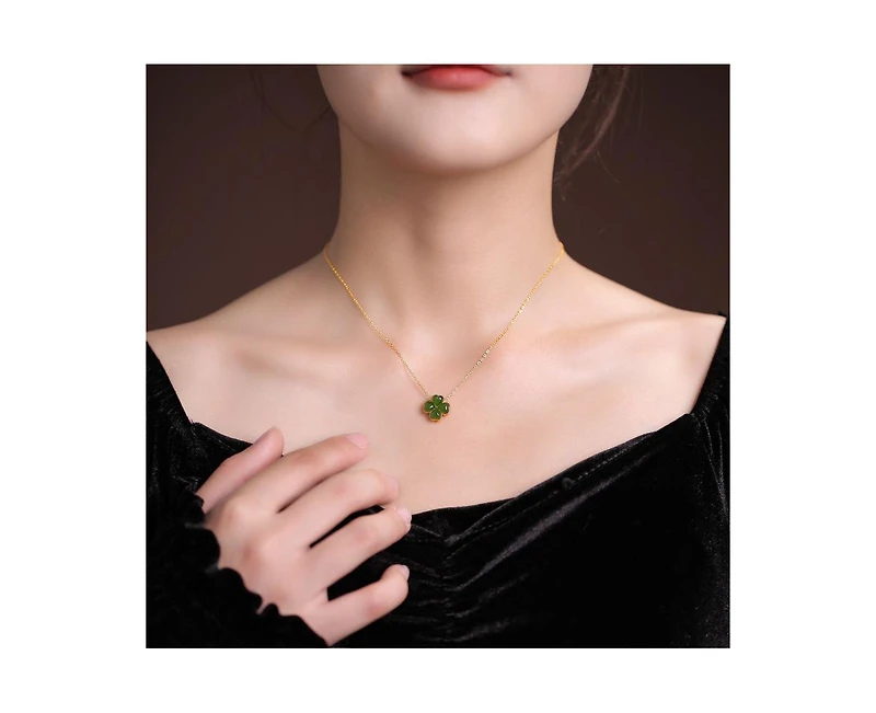 seree Jardin — Green Jade Pendant Necklace