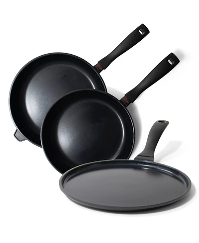 Alva Energy 3pc Nonstick Ceramic Frying Pan Set – Chemical-Free, Ultra-Durable, Stress-Free Cleanup