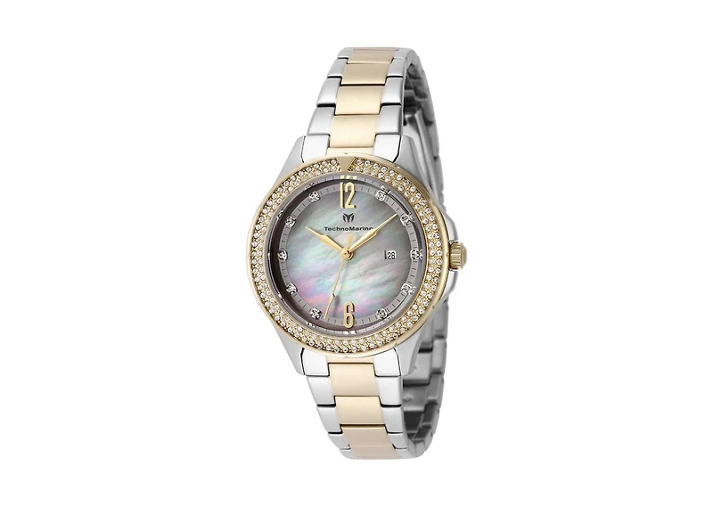 Technomarine Women's Tm-826011 Luna Quartz Grey, White Dial Watch