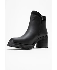 Prologue Shoes Parly Zip Block Heel Boot (Women)