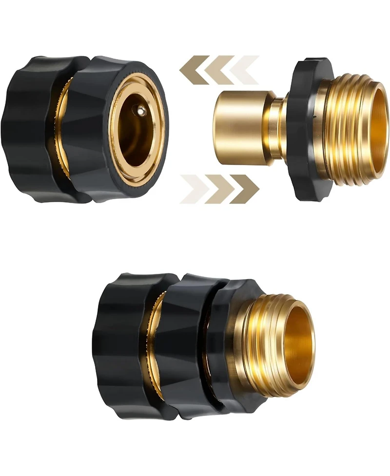 Twinkle Star Garden Hose Quick Connector Fitting Male and Female 8-Pack