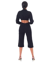 Dai Moda Women's Vicchi Wide Cuff Sweater Pant