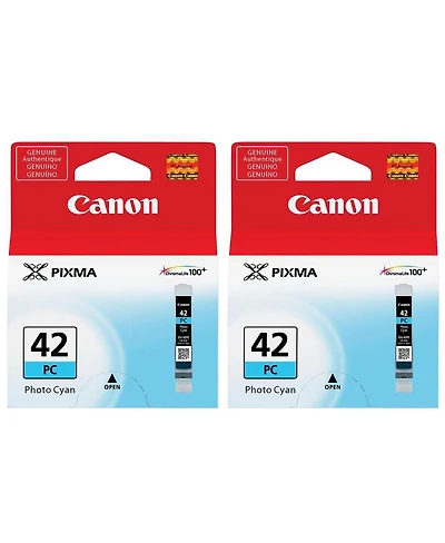 Canon Cli-42 Photo Cyan Ink Cartridge for Pixma Pro-100 Printer, 2-Pack