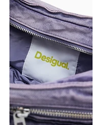Desigual Women's Small denim bag with flowers