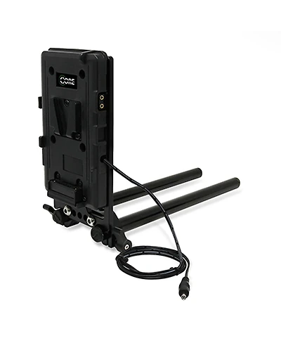 Core Swx 15mm Rail Mount Cheese Plate with V-Mount Battery Plate and 18" Regulated 8V Cable for Canon C100/C100MK2