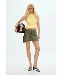 Desigual Women's Short skirt with zippers