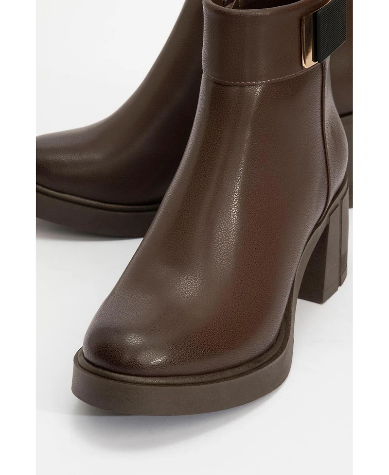 Prologue Shoes Rashe Block Heel Zip Boot (Women)