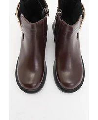 Prologue Shoes Moriah Buckle Block Heel Boot (Women)
