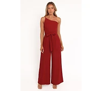 Petal and Pup Women's Leyton Jumpsuit - Deep Red