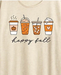 Happy Hybrid Apparel Plus SizePumpkin Spice Latte Women's Short Sleeve Graphic T-shirts