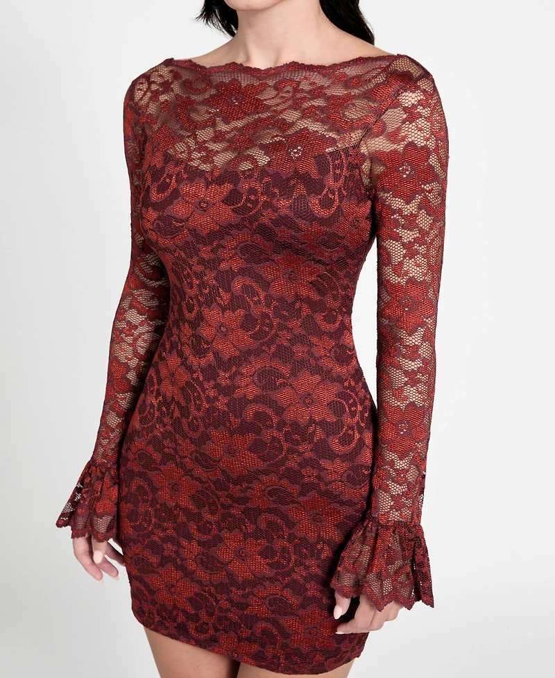 Guess Women's Seraphina Long Sleeve Dress