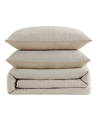 Kenneth Cole New York Stitched Gauze Jacquard -Pc. Duvet Cover Set