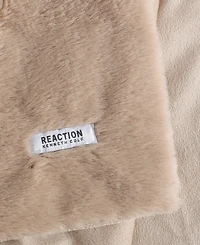 Kenneth Cole New York Solid Faux Fur Throw Blanket, 70" x 50"