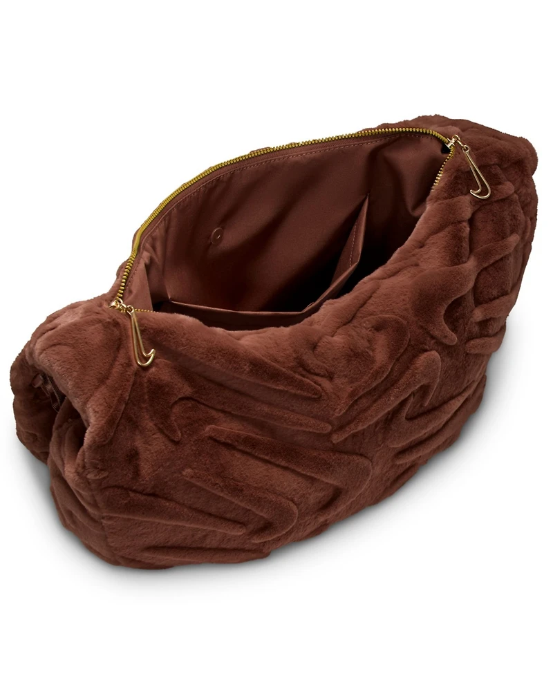 Nike Men's Sportswear Faux Fur Slouchy Bag