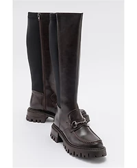 Prologue Shoes Chapel Buckle Stretch Boot (Women)