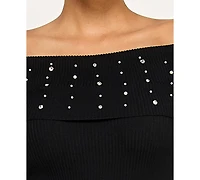 Bcx Women's Long Sleeve Slim Sweater Dress