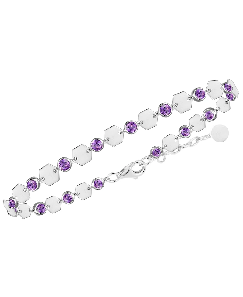 Macy's Amethyst Luna Bracelet (1-1/2 ct. t.w.) in Sterling Silver