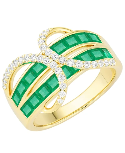 Macy's Emerald (1-3/4 ct. t.w.) and Diamond (1/3 Ring 14K Gold (also White Sapphire & Ruby)