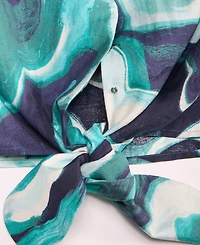 I.n.c. International Concepts Women's Printed Tie-Hem Top, Macy's Exclusive