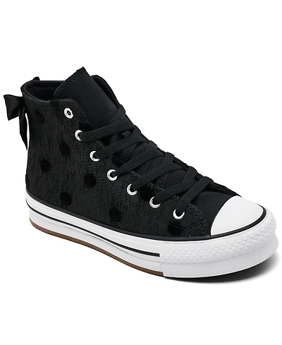 Converse Big Girls Chuck Taylor All Star Bows High Top Casual Sneakers from Finish Line