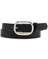 Steve Madden Women's 2 Piece Leopard and Textured Belt