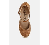 Kalista Raffia Woven Wedge Sandals