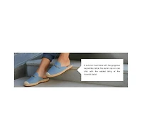 Midori Denim Slip-On Mules