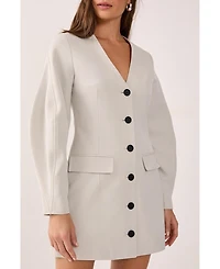 Nasty Gal Women's Button Through Mini Blazer Dress