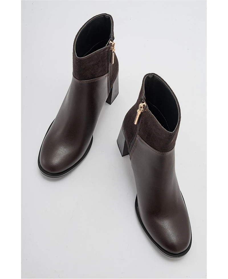 Prologue Shoes Ropa Block Heel Zip Boot (Women)